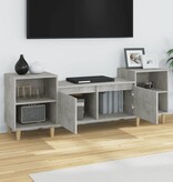 VidaXL Tv-meubel 160x35x55 cm bewerkt hout betongrijs