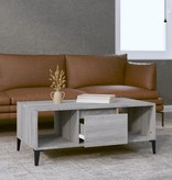 VidaXL Salontafel 90x50x36,5 cm bewerkt hout grijs sonoma