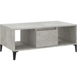 VidaXL Salontafel 90x50x36,5 cm bewerkt hout betongrijs