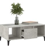 VidaXL Salontafel 90x50x36,5 cm bewerkt hout betongrijs