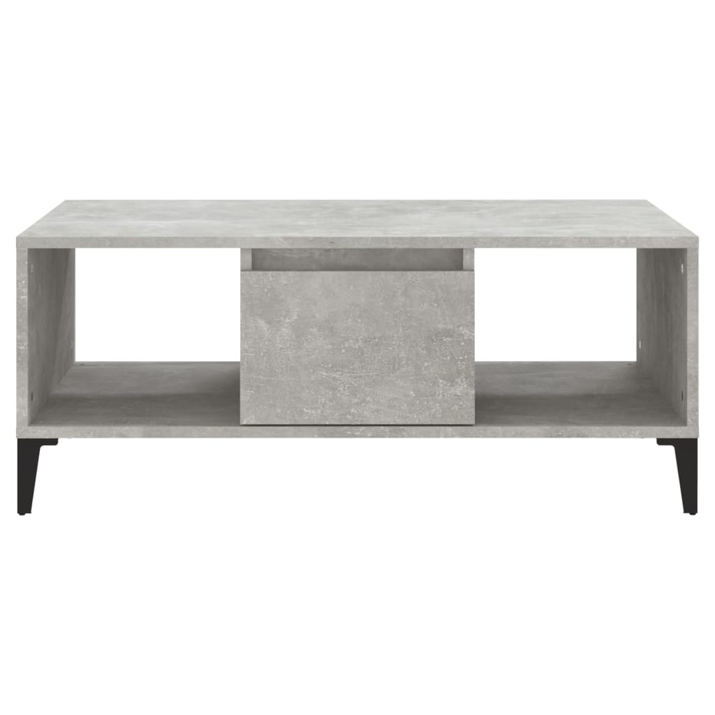 VidaXL Salontafel 90x50x36,5 cm bewerkt hout betongrijs