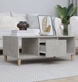 VidaXL Salontafel 90x50x36,5 cm bewerkt hout betongrijs