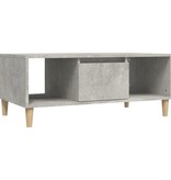 VidaXL Salontafel 90x50x36,5 cm bewerkt hout betongrijs
