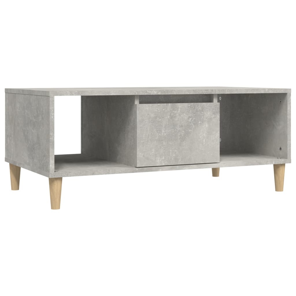 VidaXL Salontafel 90x50x36,5 cm bewerkt hout betongrijs