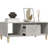 VidaXL Salontafel 90x50x36,5 cm bewerkt hout betongrijs