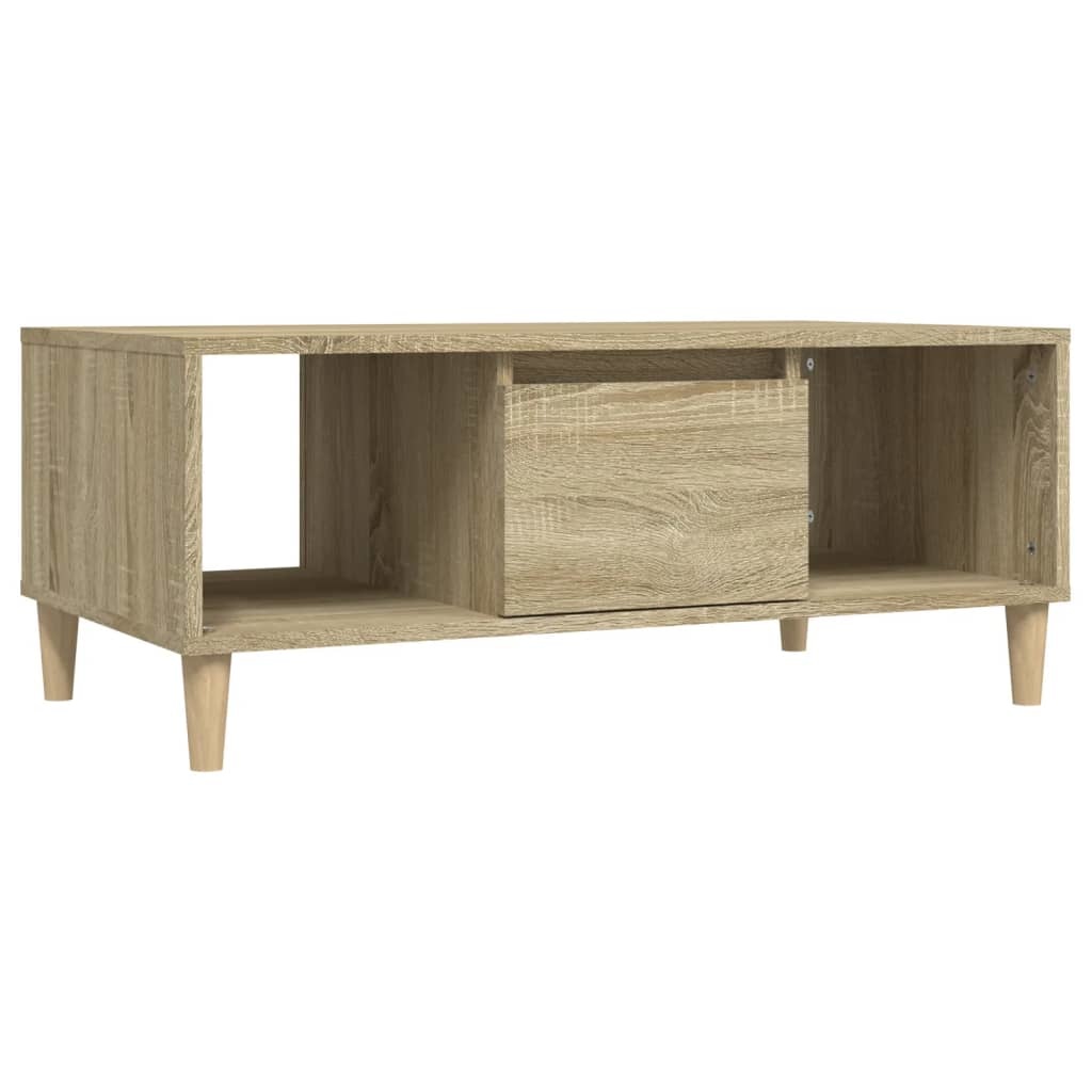 VidaXL Salontafel 90x50x36,5 cm bewerkt hout sonoma eikenkleurig
