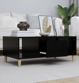 VidaXL Salontafel 90x50x36,5 cm bewerkt hout zwart