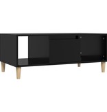 VidaXL Salontafel 90x50x36,5 cm bewerkt hout zwart