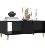 VidaXL Salontafel 90x50x36,5 cm bewerkt hout zwart