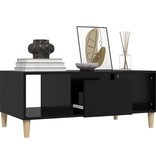 VidaXL Salontafel 90x50x36,5 cm bewerkt hout zwart