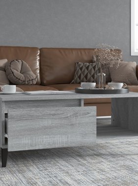 VidaXL Salontafel 90x50x36,5 cm bewerkt hout grijs sonoma