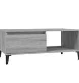 VidaXL Salontafel 90x50x36,5 cm bewerkt hout grijs sonoma