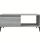 VidaXL Salontafel 90x50x36,5 cm bewerkt hout grijs sonoma