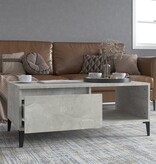 VidaXL Salontafel 90x50x36,5 cm bewerkt hout betongrijs