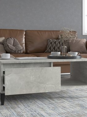 VidaXL Salontafel 90x50x36,5 cm bewerkt hout betongrijs