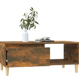 VidaXL Salontafel 90x50x36,5 cm bewerkt hout gerookt eikenkleurig