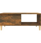 VidaXL Salontafel 90x50x36,5 cm bewerkt hout gerookt eikenkleurig