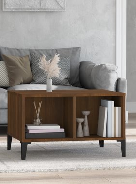 VidaXL Salontafel 60x50x36,5 cm bewerkt hout bruineikenkleurig