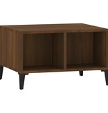 VidaXL Salontafel 60x50x36,5 cm bewerkt hout bruineikenkleurig