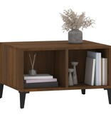 VidaXL Salontafel 60x50x36,5 cm bewerkt hout bruineikenkleurig