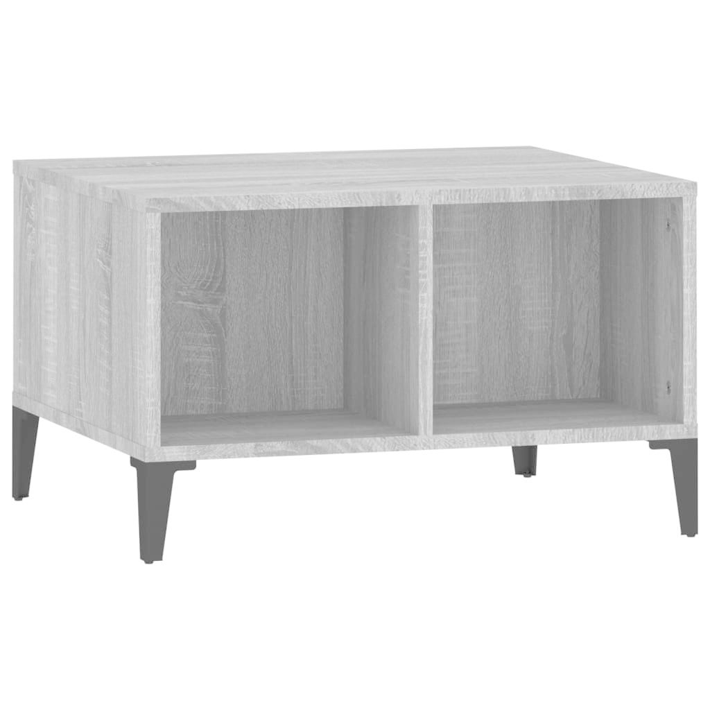 VidaXL Salontafel 60x50x36,5 cm bewerkt hout grijs
