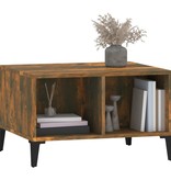 VidaXL Salontafel 60x50x36,5 cm bewerkt hout gerookt eikenkleurig