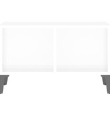 VidaXL Salontafel 60x50x36,5 cm bewerkt hout hoogglans wit