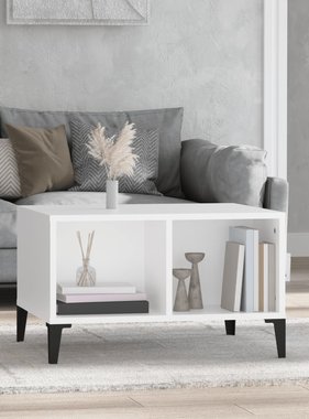 VidaXL Salontafel 60x50x36,5 cm bewerkt hout wit
