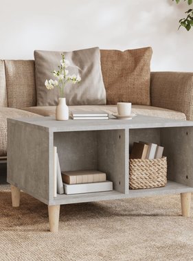 VidaXL Salontafel 60x50x36,5 cm bewerkt hout betongrijs