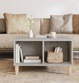 VidaXL Salontafel 60x50x36,5 cm bewerkt hout betongrijs