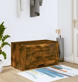 VidaXL Wandschoenenkast 70x35x38 cm massief grenenhout gerookt eiken