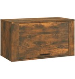VidaXL Wandschoenenkast 70x35x38 cm massief grenenhout gerookt eiken