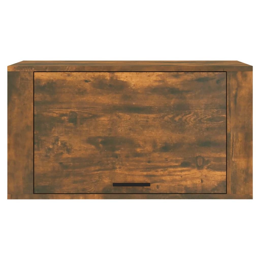 VidaXL Wandschoenenkast 70x35x38 cm massief grenenhout gerookt eiken