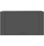 VidaXL Wandschoenenkast 70x35x38 cm bewerkt hout zwart
