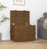 VidaXL Opbergbox 58x40,5x42 cm massief grenenhout honingbruin