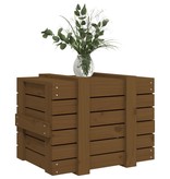 vidaXL Opbergbox 58x40,5x42 cm massief grenenhout honingbruin