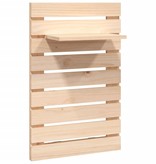 VidaXL Nachtkastjes wandgemonteerd 2 st massief grenenhout