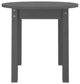 VidaXL Salontafel Ø 45x40 cm massief grenenhout grijs