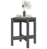VidaXL Salontafel Ø 42,5x45 cm massief grenenhout grijs