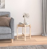 VidaXL Salontafel Ø 42,5x45 cm massief grenenhout