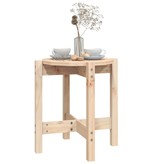 VidaXL Salontafel Ø 42,5x45 cm massief grenenhout