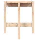 VidaXL Salontafel Ø 42,5x45 cm massief grenenhout