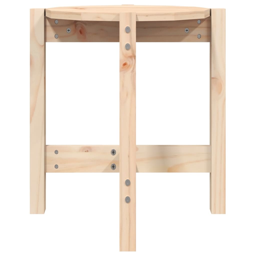 VidaXL Salontafel Ø 42,5x45 cm massief grenenhout