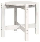 VidaXL Salontafel Ø 52,5x45 cm massief grenenhout wit