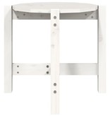 VidaXL Salontafel Ø 52,5x45 cm massief grenenhout wit