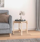 VidaXL Salontafel Ø 52,5x45 cm massief grenenhout