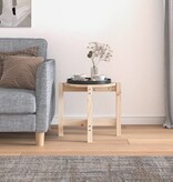 VidaXL Salontafel Ø 52,5x45 cm massief grenenhout