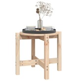 VidaXL Salontafel Ø 52,5x45 cm massief grenenhout