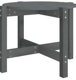 VidaXL Salontafel Ø 62,5x45 cm massief grenenhout grijs