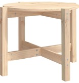VidaXL Salontafel Ø 62,5x45 cm massief grenenhout